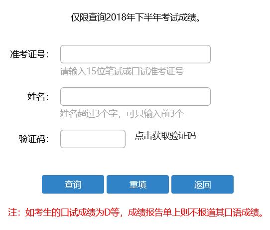 2018年12月英語四六級口語考試成績查詢?nèi)肟谝验_通