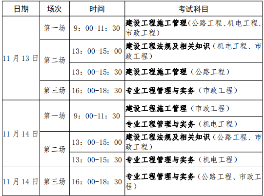 貴州2021二級建造師考試準考證打印時間：11月8日-14日