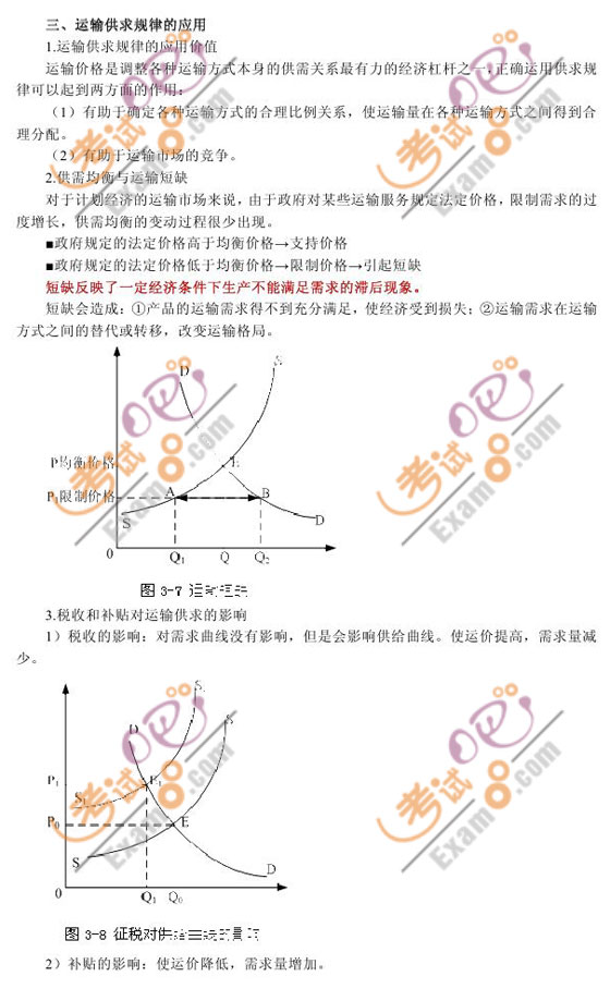 2010年經(jīng)濟(jì)師《中級公路運(yùn)輸》精講講義(9)