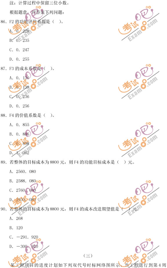 考試吧預(yù)測(cè)：2012經(jīng)濟(jì)師考試中級(jí)建筑押題試卷(2)