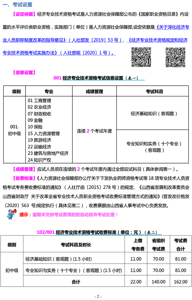 山西省2023年初中級(jí)經(jīng)濟(jì)師考試報(bào)考手冊(cè)