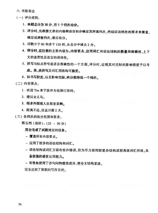 2006年成人高考英語試題及答案下(高起點)