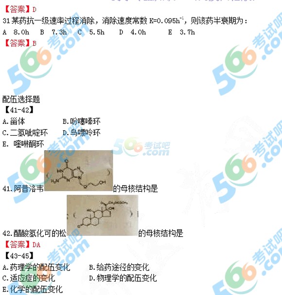 2015年執(zhí)業(yè)藥師《藥學(xué)知識(shí)一》真題及答案