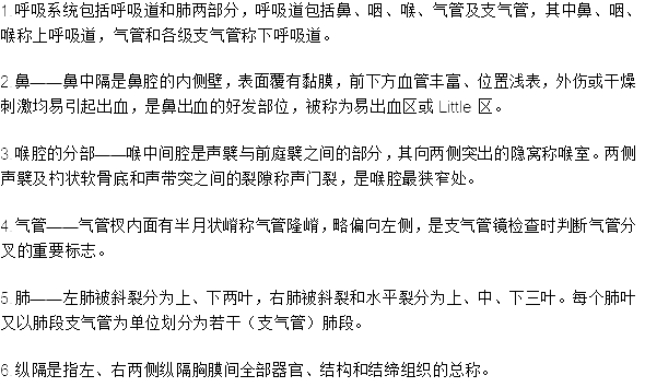 臨床執(zhí)業(yè)醫(yī)師考試《解剖學(xué)》可能考到的12個(gè)知識(shí)點(diǎn)