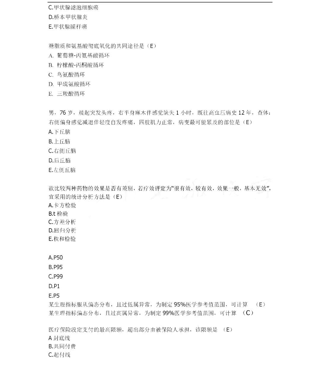 2020年臨床執(zhí)業(yè)醫(yī)師醫(yī)學(xué)綜合考試真題(考生回憶版2)