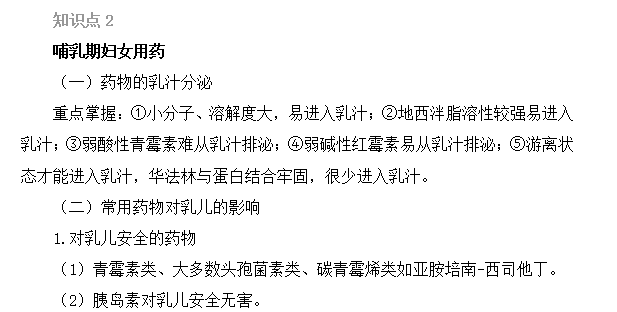 2022年執(zhí)業(yè)藥師考試《藥綜》精選考點（1-5）