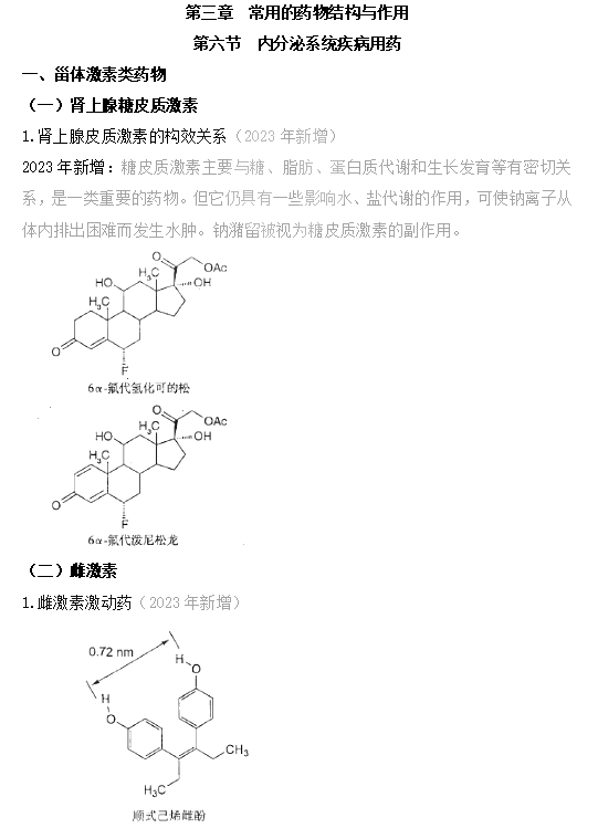 2023年執(zhí)業(yè)藥師《藥學專業(yè)知識一》教材變動內容