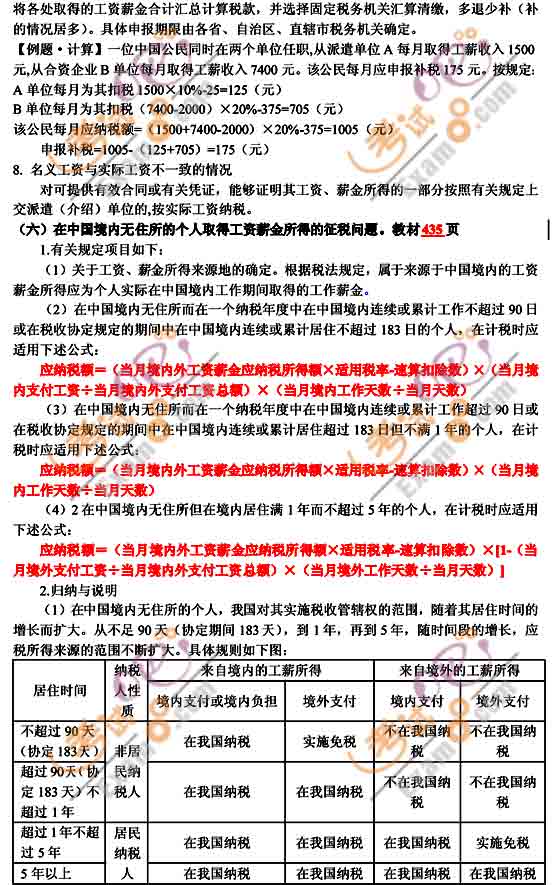 2010年注冊(cè)會(huì)計(jì)師考試《稅法》輔導(dǎo)班預(yù)習(xí)講義(20)